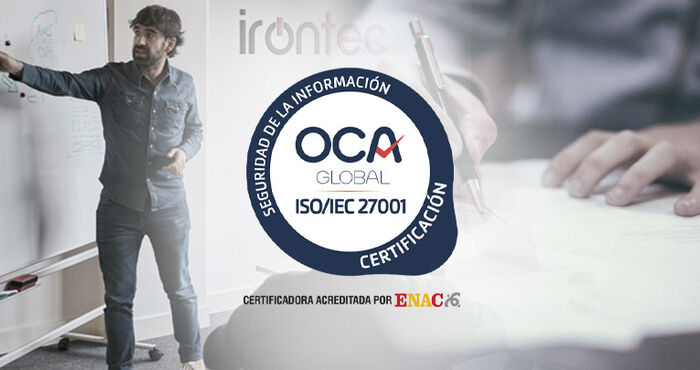 Irontec obtiene la certificación ISO 27001 y avanza en materia de seguridad de la información
